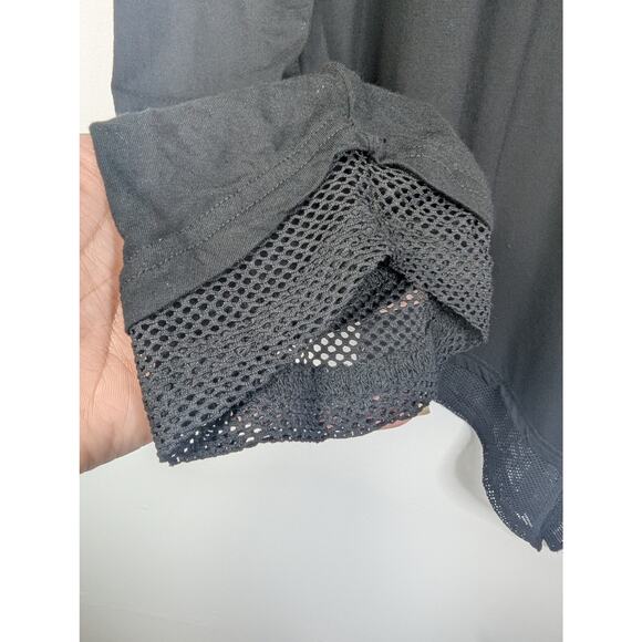 Killstar Black Manticore Asymmetrical Long Sleeve Mesh Tunic Top - Picture 4 of 11